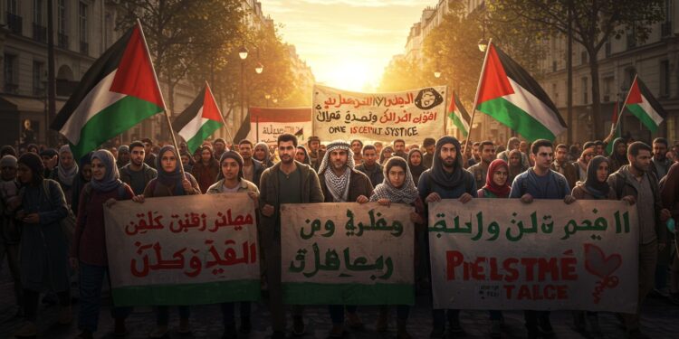 Des manifestations en France réclament la paix à Gaza et la reconnaissance de la Palestine Syndicats et partis de gauche mobilisent massivement   Viral Mag