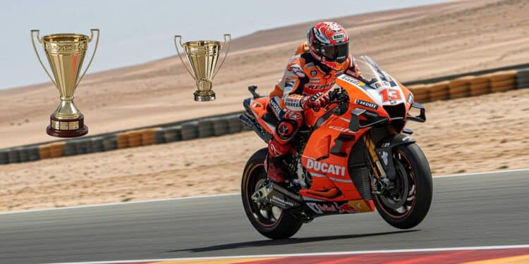 Marc Marquez Domine le Sprint du GP d’Aragon 2025 - Viral Mag Marc Marquez brille au GP dAragon 2025 remportant le sprint avec brio Découvrez son parcours la course et les enjeux pour la suite    Viral Mag