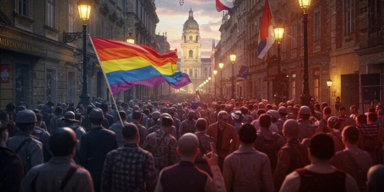 Marche des Fiertés à Budapest : Tensions et Débats - Viral Mag La Marche des Fiertés à Budapest menacée dinterdiction suscite des tensions Jordan Bardella et Viktor Orban divergent Découvrez les enjeux Viral Mag