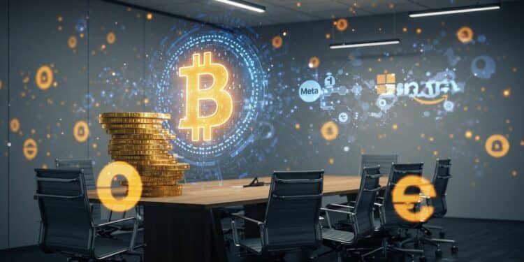 Meta, Microsoft, Amazon : Rejet du Bitcoin, Bonne Décision ? - Viral Mag Meta Microsoft et Amazon rejettent le Bitcoin comme actif de trésorerie Découvrez pourquoi et si cétait le bon choix face à la montée des cryptomonnaies Viral Mag