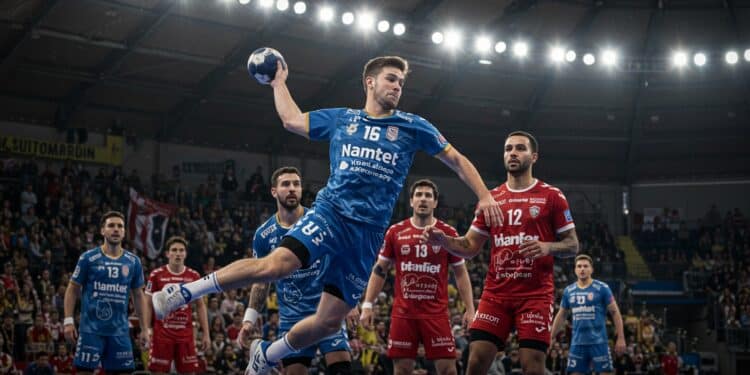 Nantes Brille, Montpellier Chute à Nîmes : Le Handball en Ébullition - Viral Mag Nantes sécurise la 2e place en Starligue Montpellier sincline à Nîmes Découvrez les enjeux performances et espoirs de titre dans cet article palpitant   Viral Mag