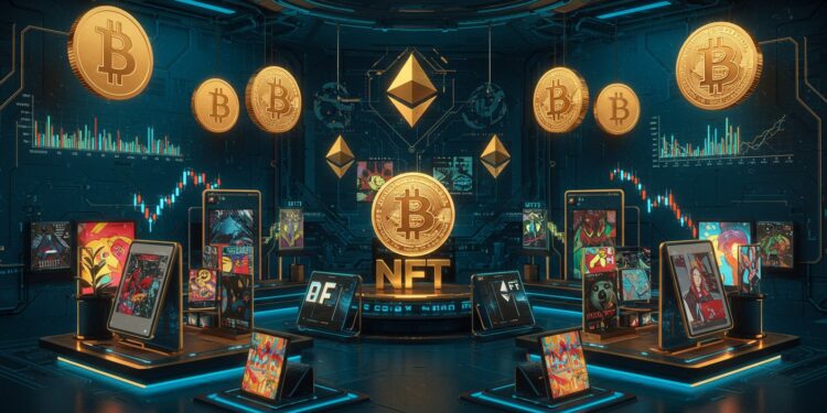 NFT : Une Reprise Timide Alors que Bitcoin Atteint 105 000 $ - Viral Mag Les NFT rebondissent avec une hausse de 195  des ventes tandis que Bitcoin atteint 105 000 $ Découvrez les tendances et les collections phares    Viral Mag