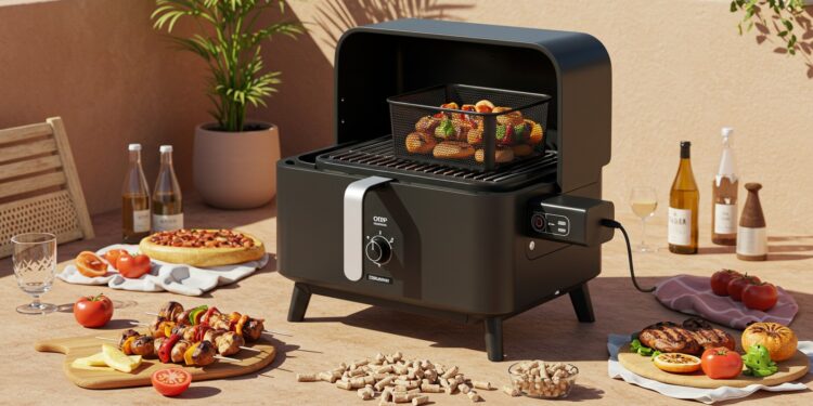 Ninja Woodfire Pro XL : Le Barbecue Électrique Révolutionnaire - Viral Mag Découvrez le Ninja Woodfire Pro XL un barbecue électrique avec air fryer en promotion Compact polyvalent et parfait pour lété à seulement 34999 €    Viral Mag