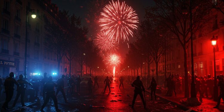 Paris : Quand la Fête Tourne au Chaos - Viral Mag Après la victoire du PSG Paris sombre dans la violence Découvrez pourquoi la joie collective se transforme en affrontements et ce que cela révèle de notre société Viral Mag