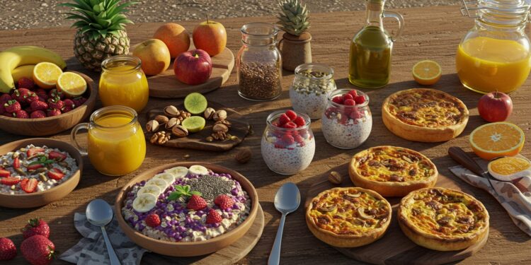 Petit-Déjeuner Méditerranéen : 24 Recettes à Préparer à l’Avance - Viral Mag Découvrez 24 recettes de petit déjeuner méditerranéen à préparer la veille pour des matins sains et savoureux Faciles nutritives et prêtes à emporter Viral Mag