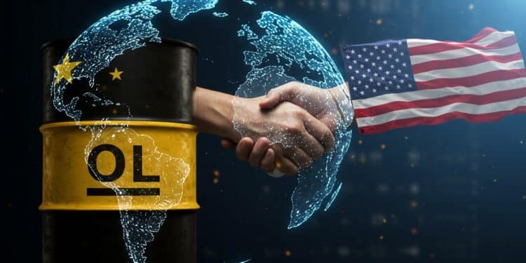 Pétrole en Hausse : Le Dialogue Sino-Américain Porte ses Fruits - Viral Mag Les prix du pétrole grimpent grâce à lapaisement des tensions sino américaines Découvrez comment ce dialogue influence léconomie mondiale   Viral Mag