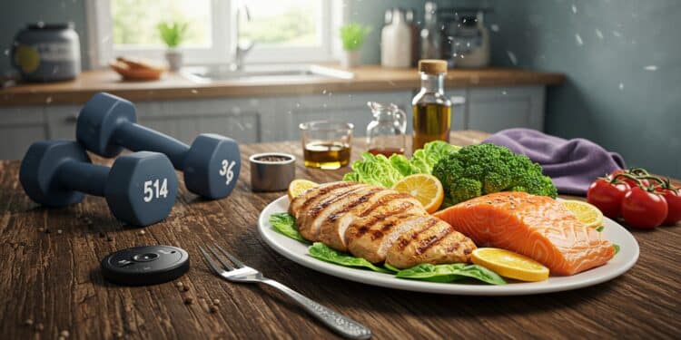 Plan Repas 7 Jours pour Gagner du Muscle - Viral Mag Boostez votre prise de muscle avec ce plan repas de 7 jours riche en protéines créé par une diététicienne Recettes savoureuses et conseils inclus Viral Mag