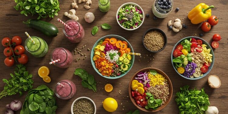 Plan Végétarien pour Débutants : 7 Jours de Repas - Viral Mag Découvrez un plan végétarien de 7 jours pour débutants avec des recettes simples et saines pour booster votre santé Commencez dès aujourdhui    Viral Mag