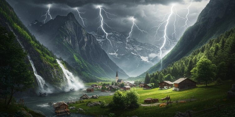 Réchauffement climatique  les pluies estivales dans les Alpes pourraient doubler dici 2050 Découvrez les impacts et solutions pour limiter les dégâts   Viral Mag