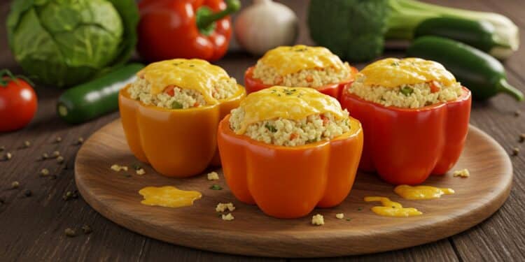 Poivrons Farcis au Riz de Chou-Fleur : Recette Saine - Viral Mag Découvrez une recette de poivrons farcis au riz de chou fleur saine et savoureuse idéale pour un repas léger et nutritif Parfait pour une alimentation équilibrée    Viral Mag