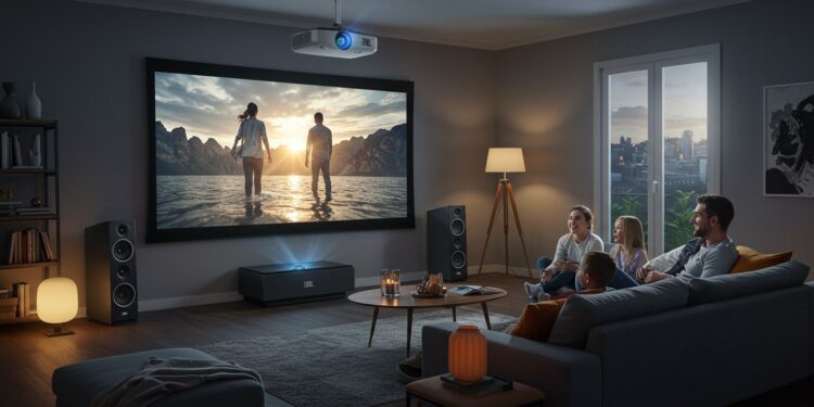 Découvrez comment un vidéoprojecteur 4K transforme votre expérience cinéma à domicile Image géante son immersif et technologies avancées au meilleur prix   Viral Mag