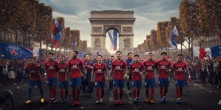 Le PSG célèbre sa 1re Ligue des champions avec une parade sur les Champs Élysées et une réception à lÉlysée Suivez les festivités historiques   Viral Mag