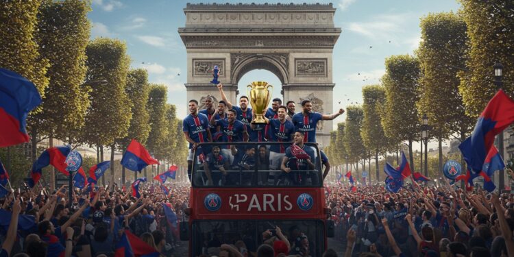 Le PSG célèbre sa victoire en Ligue des champions avec un retour triomphal à Paris Découvrez les moments forts et la ferveur des supporters   Viral Mag
