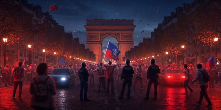 PSG : Tensions à Paris Après la Victoire en Ligue des Champions - Viral Mag Après la victoire du PSG des troubles éclatent à Paris Découvrez le débat entre sécurité et sanctions dans cet article captivant Viral Mag