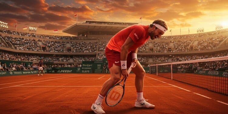 Roland-Garros 2025 : Musetti Abandonne, Alcaraz en Finale - Viral Mag Lorenzo Musetti abandonne en demi finale de Roland Garros 2025 face à Carlos Alcaraz Retour sur un match intense une blessure et une décision difficile   Viral Mag