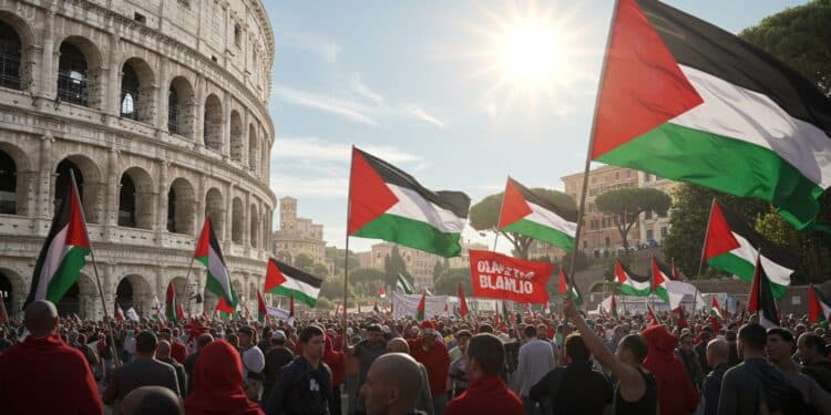 Rome Proteste Contre la Loi Sécuritaire de Meloni - Viral Mag Des milliers de Romains manifestent contre la loi sécuritaire de Giorgia Meloni dénonçant une atteinte aux libertés Découvrez les enjeux de ce décret controversé Viral Mag