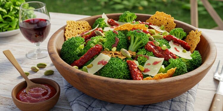Salade de Brocoli Croquante : Une Recette Saine et Savoureuse - Viral Mag Découvrez une salade de brocoli croquante saine et savoureuse parfaite pour un déjeuner ou un accompagnement Recette facile pleine de saveurs et de textures    Viral Mag