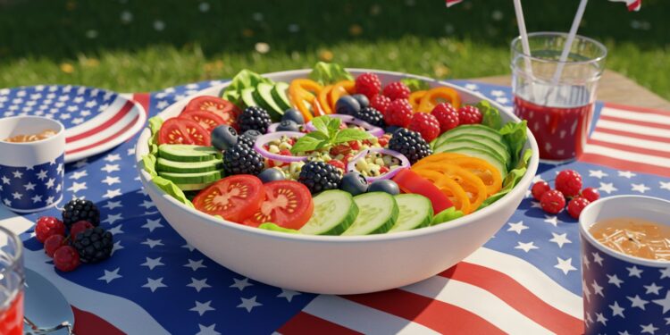 Salades Estivales pour un 4 Juillet Réussi - Viral Mag Découvrez 24 recettes de salades estivales pour le 4 juillet fraîches savoureuses et parfaites pour vos fêtes Des plats sains et colorés à partager Viral Mag