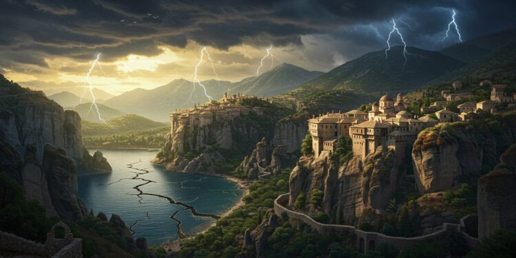 Séisme en Grèce : Le Mont Athos Ébranlé - Viral Mag Un séisme de magnitude 53 frappe près du Mont Athos en Grèce Découvrez ses impacts et lhistoire sismique de la région   Viral Mag