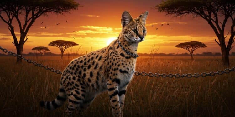 Serval : Le Félin Sauvage au Cœur du Trafic Illégal - Viral Mag Le serval félin africain élégant est menacé par un trafic illégal Découvrez son origine ses caractéristiques et les dangers de sa domestication Viral Mag