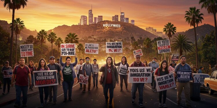 Stars de Los Angeles Contre Trump : Un Cri d’Indignation - Viral Mag Les célébrités de Los Angeles sopposent à la politique anti immigration de Trump dénonçant des actions inhumaines Découvrez leur mobilisation   Viral Mag