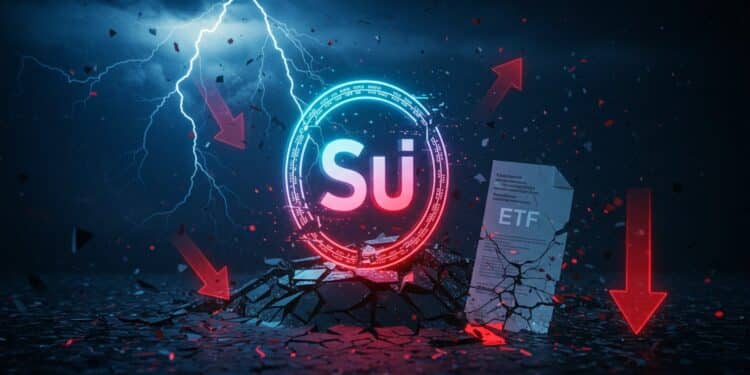 Sui en Chute : ETF et Piratage Secouent le Marché - Viral Mag Sui perd 14 en une semaine  incertitude sur lETF et piratage du protocole Cetus plombent le marché Découvrez les raisons de cette crise   Viral Mag