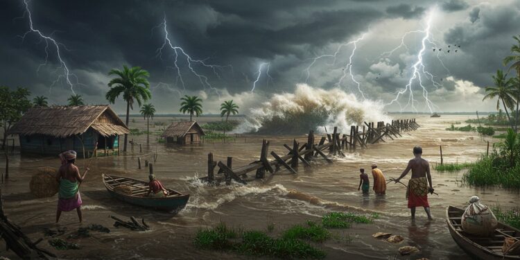 Sundarbans : Îles Menacées par l’Océan en Inde - Viral Mag Les Sundarbans indiens entre tempêtes et montée des eaux luttent pour survivre Découvrez le drame des habitants face à la submersion   Viral Mag