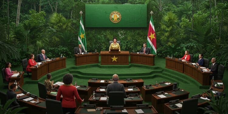 Suriname : Une Nouvelle Ère Politique S’Ouvre - Viral Mag Le Suriname élit son président après les législatives Une femme pourrait marquer lhistoire Découvrez les enjeux de cette transition politique Viral Mag
