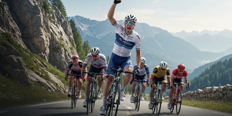 Tadej Pogacar Triomphe au Critérium du Dauphiné - Viral Mag Tadej Pogacar domine la 1re étape du Dauphiné face à Vingegaard et Van der Poel Découvrez son exploit et les enjeux de cette course mythique   Viral Mag