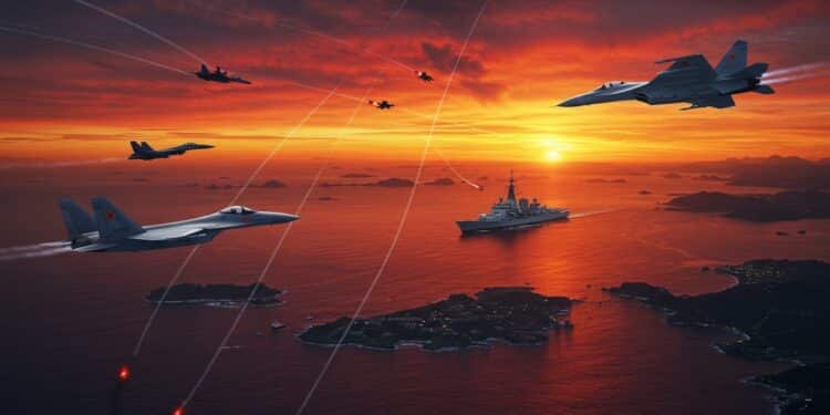 Tensions À Taïwan : 50 Avions Chinois Détectés - Viral Mag Taïwan signale 50 avions militaires chinois autour de son territoire exacerbant les tensions avec Pékin Découvrez les enjeux géopolitiques et les implications Viral Mag