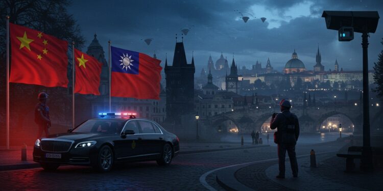 Tensions Chine-Taïwan : Incident Diplomatique à Prague - Viral Mag Incident diplomatique à Prague la Chine accusée dintimider la vice présidente taïwanaise Découvrez les détails et les enjeux de cette crise Viral Mag