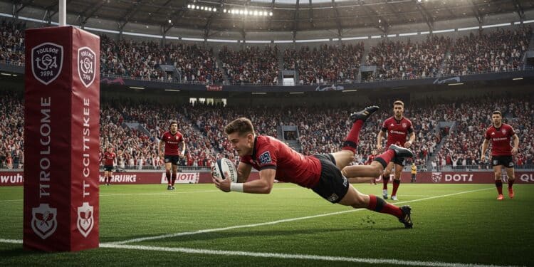 Top 14 : Records et Surprises de la Saison Régulière - Viral Mag Retour sur la saison régulière du Top 14  records de Toulouse exploits de Bielle Biarrey failles de Vannes Découvrez les chiffres clés    Viral Mag