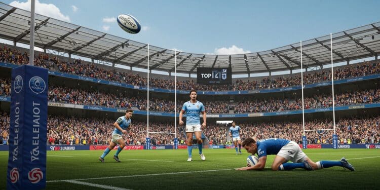 Top 14 : Une Fin de Saison Épique et Pleine de Drames - Viral Mag Revivez la 26e journée du Top 14  Bayonne en phase finale La Rochelle éliminée et des matchs à suspense Découvrez les tops et flops    Viral Mag