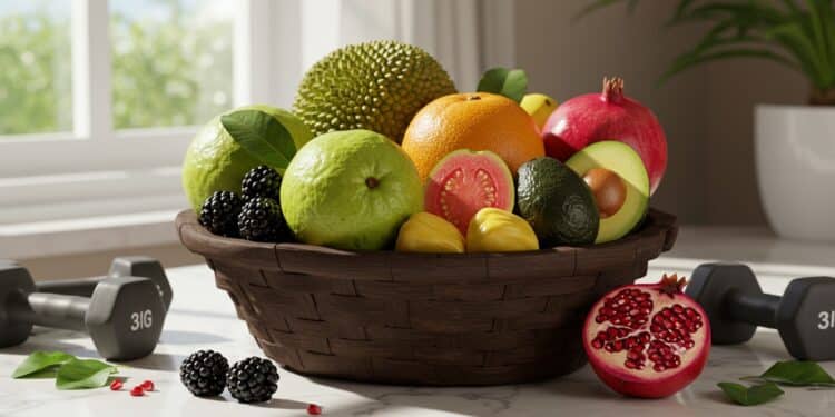 Top 5 Des Fruits Riches En Protéines - Viral Mag Découvrez les 5 fruits les plus riches en protéines pour booster votre alimentation De la goyave à la grenade intégrez les dans vos repas pour plus de bien être Viral Mag