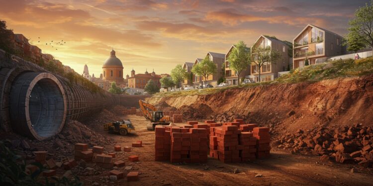 Toulouse : La Terre du Métro Devient Briques pour 10 000 Maisons - Viral Mag À Toulouse la terre excavée du métro ligne C est recyclée en briques pour construire 10 000 maisons un projet déconomie circulaire exemplaire   Viral Mag