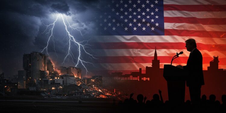 Trump Menace l’Iran : Frappes et Tensions Nucléaires - Viral Mag Trump revendique avoir sauvé Khamenei et menace lIran de frappes si son programme nucléaire avance Tensions géopolitiques en hausse Viral Mag