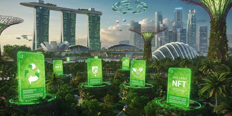 Un Jeu de NFT Vert Dévoilé au Festival Climatique de Singapour - Viral Mag Un jeu de cartes NFT éco responsable lancé à Singapour lors du festival climatique 2025 Découvrez comment la blockchain sensibilise à lécologie    Viral Mag