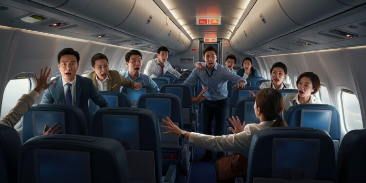 Un Passager Perturbe un Vol Tokyo-Houston : Atterrissage Forcé - Viral Mag Un passager tente douvrir une porte en plein vol forçant un atterrissage durgence à Seattle Découvrez les détails de cet incident choquant et ses conséquences Viral Mag