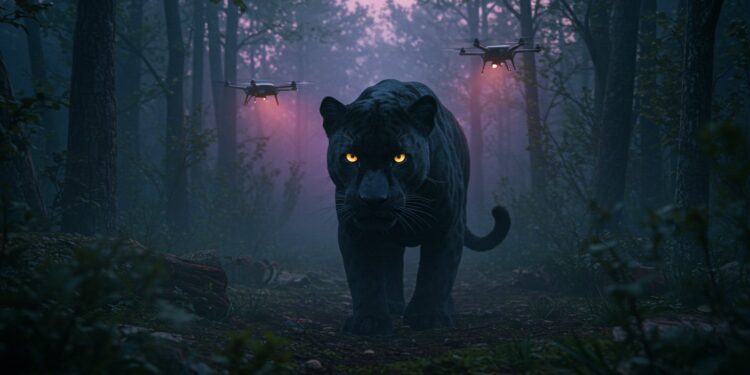 Une Panthère Noire Mystérieuse Affole la Bulgarie - Viral Mag Une panthère noire sème lémoi en Bulgarie Drones pièges et alertes mobilisent Shumen Découvrez cette traque captivante et ses rebondissements Viral Mag