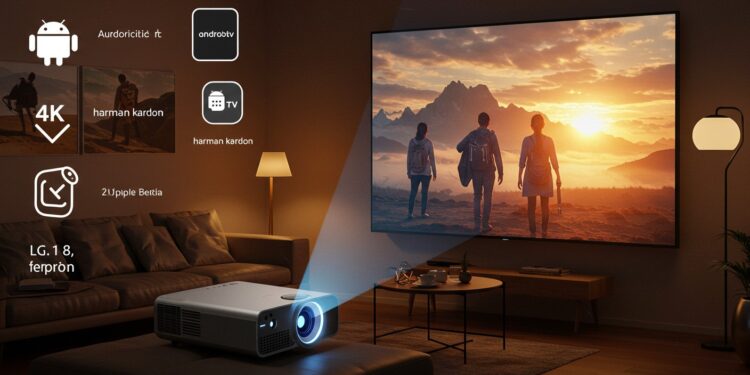 Vidéoprojecteur 4K : Cinéma à Domicile à Prix Cassé - Viral Mag Découvrez le vidéoprojecteur 4K Xgimi Horizon Pro à  25   Image cinéma son Harman Kardon Android TV  transformez votre salon pour moins de 1 000 €   Viral Mag