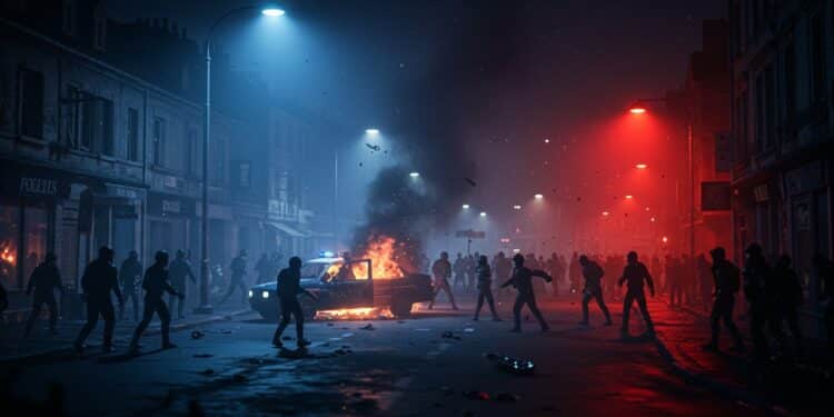 Violences à Poitiers : Nuit Chaotique Après la Victoire du PSG - Viral Mag Violences à Poitiers après la victoire du PSG en Ligue des Champions attaques contre la police tentative dincendie et chaos urbain Découvrez les détails Viral Mag