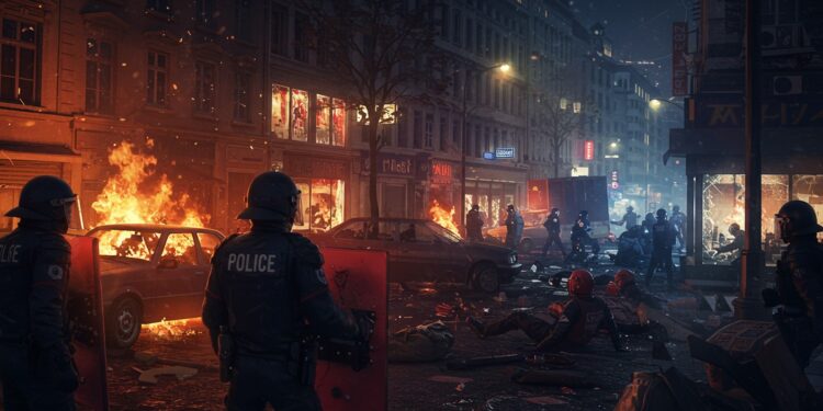 Violences Post-PSG : La Sécurité en Question - Viral Mag Après la victoire du PSG des violences éclatent en France Analyse des incidents critiques politiques et défis sécuritaires Viral Mag