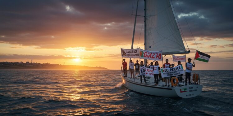 Voyage de Greta Thunberg et Rima Hassan Vers Gaza - Viral Mag Greta Thunberg et Rima Hassan naviguent vers Gaza pour ouvrir un corridor humanitaire Suivez leur périple militant à bord du voilier Madleen Viral Mag
