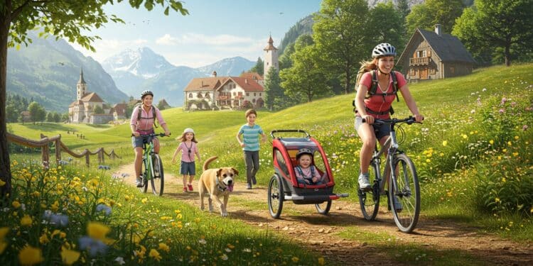 Voyager à Vélo : L’Aventure de Mila avec Bébé et Chien - Viral Mag Parcourez lEurope à vélo avec Mila son bébé et son chien Découvrez une aventure unique écologique et pleine de rencontres Lisez son histoire Viral Mag