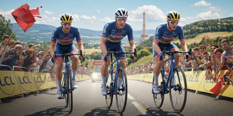 Alpecin-Deceuninck : Flèches Vives du Tour de France - Viral Mag Alpecin Deceuninck aligne Van der Poel Philipsen et Groves pour dominer les sprints du Tour de France 2025 Découvrez leur stratégie Viral Mag