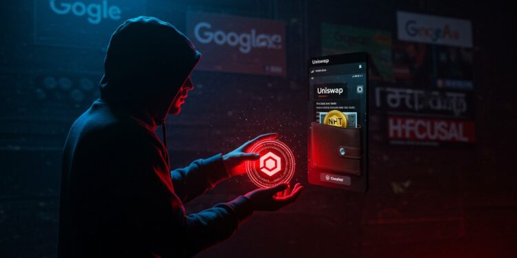 Arnaque DeFi : 1,2M$ Volés sur un Faux Site Uniswap - Viral Mag Un utilisateur DeFi perd 12M$ sur un faux site Uniswap via une arnaque Google Ads Découvrez comment éviter ces pièges et protéger vos cryptos Viral Mag