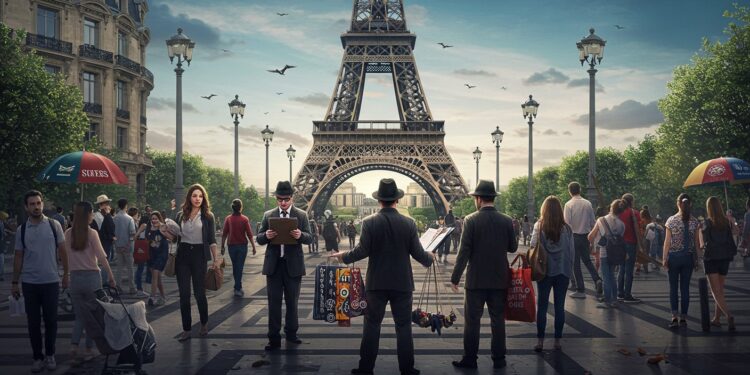 Explorez les arnaques ciblant les touristes à la Tour Eiffel  vendeurs à la sauvette bonneteau fausses pétitions Conseils pour un séjour sécurisé   Viral Mag