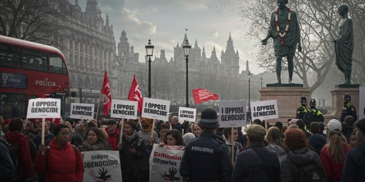 86 arrestations au Royaume Uni pour soutien à Palestine Action Découvrez les détails des manifestations et les enjeux de cette interdiction controversée   Viral Mag