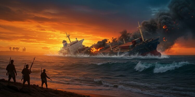 Attaque Houthie en Mer Rouge : Drame et Enjeux - Viral Mag Attaque des Houthis sur un cargo en mer Rouge 4 morts présumés 15 disparus Découvrez les enjeux géopolitiques et humanitaires de ce conflit Viral Mag