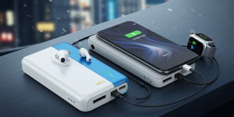 Batterie Externe Pas Chère : Chargez 4 Fois Votre iPhone ! - Viral Mag Découvrez un pack de 2 batteries externes 10000 mAh à moins de 10€ lunité Compactes puissantes elles chargent 3 appareils en simultané    Viral Mag